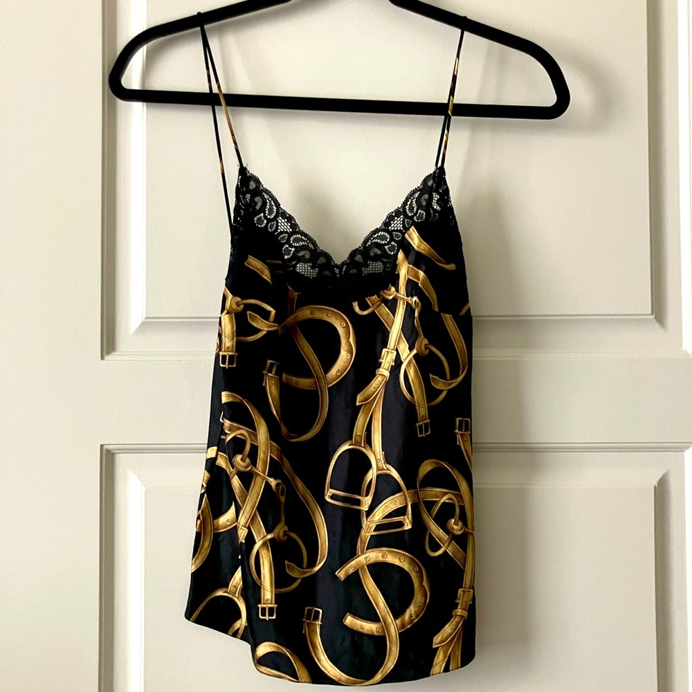 Dolce and Gabbana Silk Print Tank Top